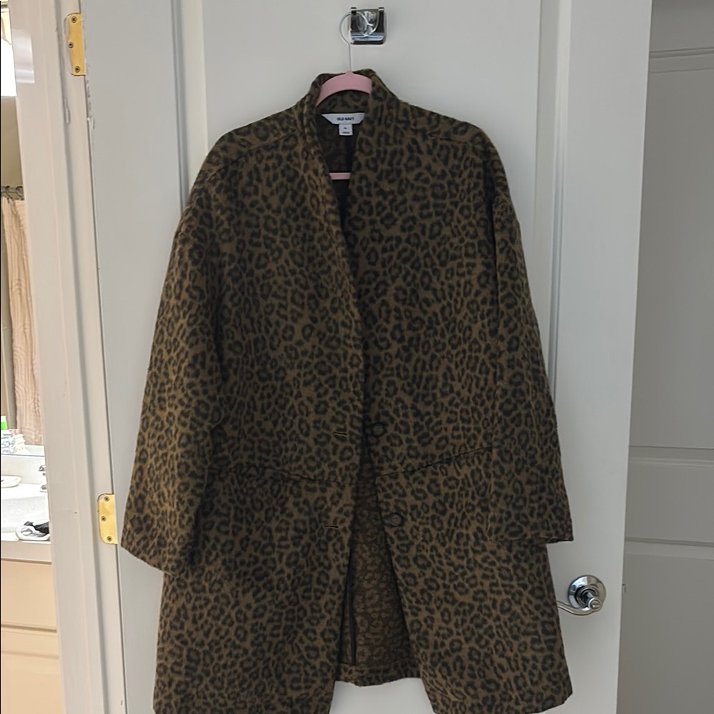Old Navy Brown Cape Oversized Textured